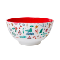 Christmas Print Melamine Bowl Rice DK